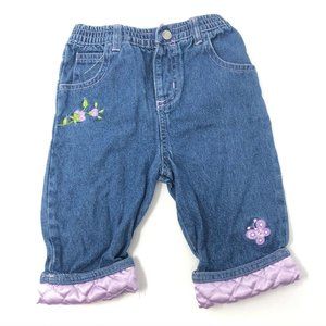 Faded Glory Infant Baby Girl Jeans Size 3-6 months